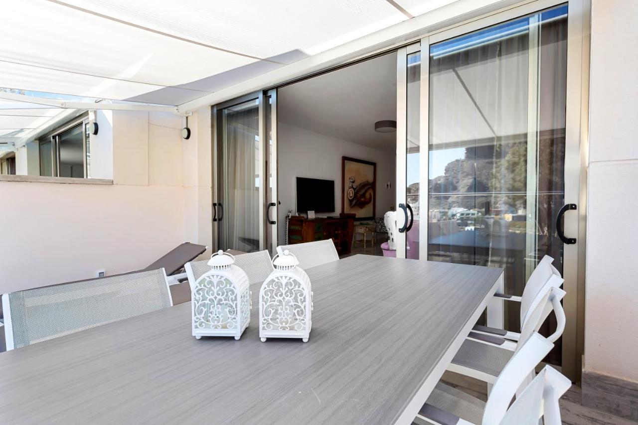 Ribera Del Puerto - Luxe Apartement With Great Terrace And Sea View Puerto De Mogan Exterior foto